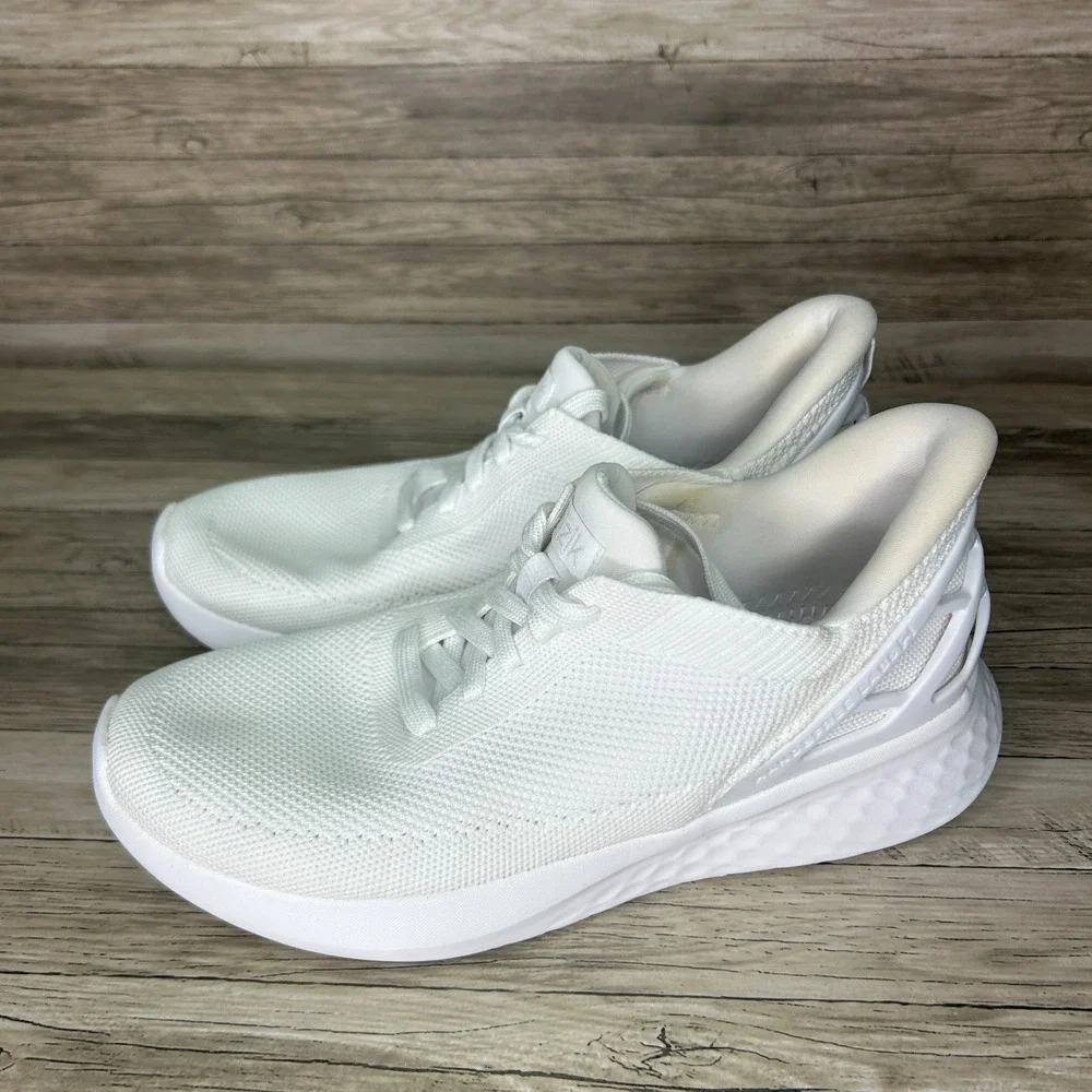 Kizik Athens Shoes Mens 6.5 Womens 8 White Slip On Hands Free Sneakers Comfort - Picture 3 of 11